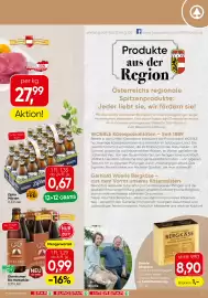 Spar Flugblatt Seite 9: Schärdinger Buttermilch €0,69, Wieselburger Gold €0,66