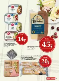 Dagli'Brugsen tilbudsavis Side 11: Riberhus skæreost €45,00, Kohberg smørbagt fastfoodbrød eller cafe sandwich €20,00