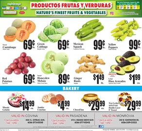 Baja Ranch weekly ad week 35 Page 4: Sweet Honeydew Melons €0,89, Yellow Peppers Chiles Gueritos €0,99