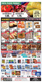 Market Basket weekly ad week 36 Page 6: Reser's Salads €4,99, Ready. Set. Dinner. Tailgate Sandwich Tray Ham & Turkey €16,99