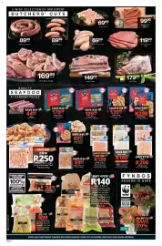 Checkers catalogue Page 2: Cape Point Queen Prawns €189,99, Cape Point Prawn Meat €299,00