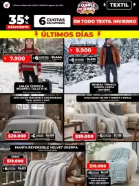 Catálogo Supermayorista Vital semana 35 Página 4: Acolchado terciopelo con bordado €29.000,00
