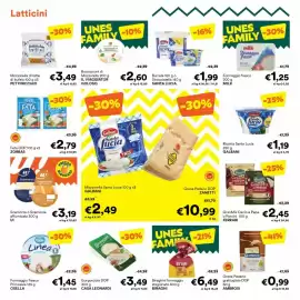 Volantino Unes Pagina 8: Mozzarella Santa Lucia GALBANI €2,49, Burrata o Stracciatella Santa Lucia €1,99