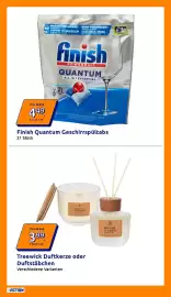 Action Flugblatt woche 35 Seite 4: Finish Quantum Geschirrspültabs €4,49, Treewick Duftkerze oder Duftstäbchen €3,99