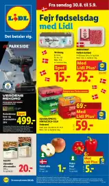 Lidl tilbudsavis uge 36 Side 1: Squash/Sprite/Fanta/Coca-Cola Sodavand €59,00, Alesto Valnødder eller mandler €20,00
