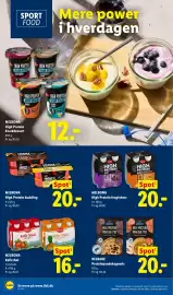 Lidl tilbudsavis uge 36 Side 16: Milbona High Protein frugtshots €20,00, Belbake Proteinpandekagemix €20,00