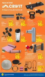 Lidl tilbudsavis uge 36 Side 18: Sanitas Massagepistol €299,00, Crivit Fitnessbånd €30,00