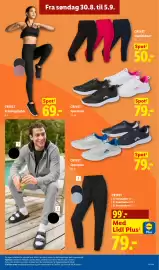 Lidl tilbudsavis uge 36 Side 19: Crivit Sportssko €79,00, Crivit Træningstights €69,00
