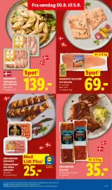 Lidl tilbudsavis uge 36 Side 7: Butcher's Kalkungrillspyd eller hakket kalkunkød €25,00, Grillmester Spareribs €35,00