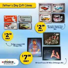 Choice The Discount Store catalogue week 35 Page 2: 5D Card Frame €7,99, 5D cards: Aussie Cars €2,99