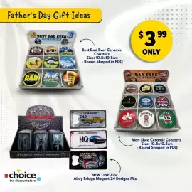 Choice The Discount Store catalogue week 35 Page 7: Best Dad Ever Ceramic Coasters €3,99