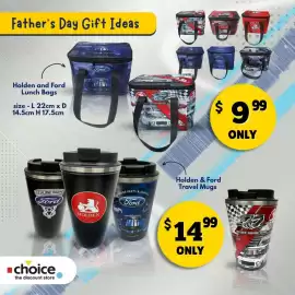 Choice The Discount Store catalogue week 35 Page 9: Holden and Ford Lunch Bags €9,99, Holden & Ford Travel Mugs €14,99