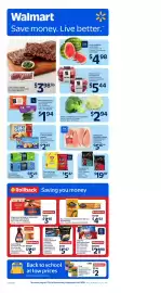Walmart flyer week 35 Page 1: Fresh Cryovac-sealed pork back ribs €3,98, White cauliflower or broccoli stalks €2,94
