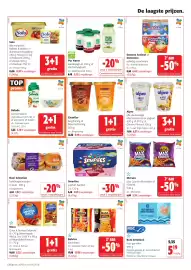 Colruyt folder Pagina 16: Smarties yoghurt Aardbei €4,05, Chanflor berghoning of bloemenhoning €6,99