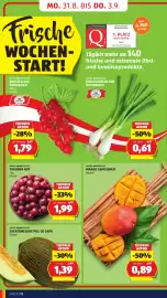 Hofer Flugblatt woche 35 Seite 22: Trauben Rot €1,99, Mango Genussreif €0,89