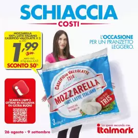 Volantino Italmark Pagina 1: Mozzarella Caseificio Valcolatte €1,99