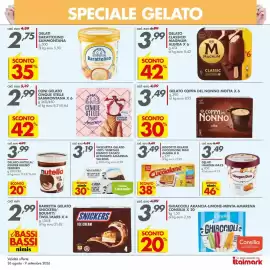 Volantino Italmark Pagina 11: Vaschetta gelato bianco cacao Valsòia €3,19, Cucciolone mini €3,49