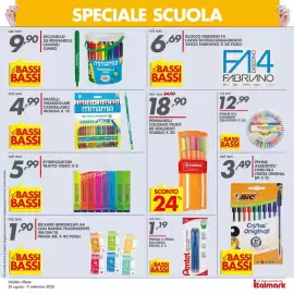 Volantino Italmark Pagina 21: Ricambi rinforzati A4 Pigna Ric €1,90, Evidenziatori Tratto Video €5,99
