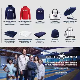 Volantino Italmark Pagina 23: FelPA con cappuccio Fila €25,00, Set asciugamano ospite e viso bianco latte €8,00