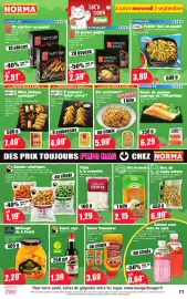 Catalogue Norma semaine 36 page 11: Tao Snacks asiatiques €1,19, Agis Maxi plateau asiatique €7,49