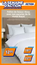 Catalogue Action semaine 35 page 1: Hotel Royal parures de lit €12,95