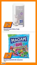 Catalogue Action semaine 35 page 2: MAOAM Bonbons BIG Selection €3,99, Freija Désodorisant litière €2,19