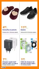 Catalogue Action semaine 35 page 20: Sitecom Chargeur rapide GaN³ €7,95, Solocig Câble de charge et de données USB-C €1,99