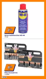 Catalogue Action semaine 35 page 8: WD-40 Spray multifonction €2,49, Duracell Piles AA €4,29
