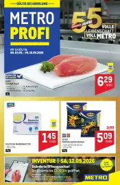 Metro Flugblatt Seite 1: Aviko Pommes Super Crunch €5,09, Deutsche Markenbutter €1,45