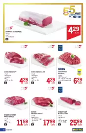 Metro Flugblatt Seite 10: Schweine Karreerose €4,29, Berger Rinder Schnitzel €17,99