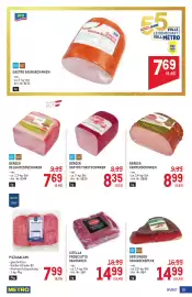 Metro Flugblatt Seite 15: Gastro Saunaschinken €7,69, Berger Gastro Toastschinken €8,35