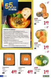 Metro Flugblatt Seite 16: Kürbis Muskat €1,49, Stangenkürbis Würfel €4,89
