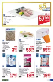 Metro Flugblatt Seite 19: Regenbogenforellen Filet €57,99, Binca Chef's Choice Black Tiger Garnelen €19,99