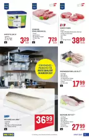 Metro Flugblatt Seite 21: Rinder Steaks €38,99, Metro Chef Schweine Schalenschnitzel €7,29