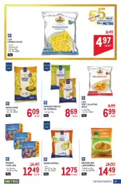 Metro Flugblatt Seite 25: 11ER POMMES FRITES €4,97, Mettro Chef Paprikastreifen od. Süßmais €8,69