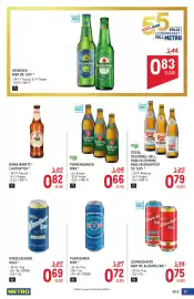 Metro Flugblatt Seite 37: Heineken Bier od. 0,0% €0,83, Fohrenburger Bier €0,66