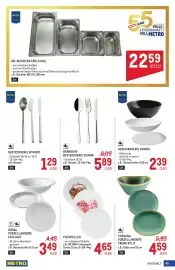 Metro Flugblatt Seite 45: Pizzateller €4,65, Tognana Porzellanserie Trend Split €4,59
