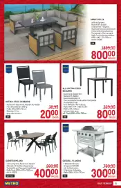 Metro Flugblatt Seite 61: RATTAN-STUHL BARBADOS €20,00, Gasgrill Plancha €300,00