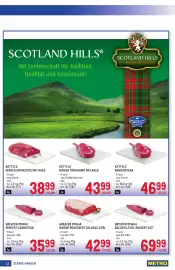 Metro Flugblatt Seite 12: Greater Omaha Rinder Flanksteak €35,99, Greater Omaha Rinder Roastbeef Golden Level €42,99
