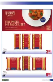 Metro Flugblatt Seite 19: Barilla Al Bronzo Linguine €9,99, Barilla Al Bronzo €3,39