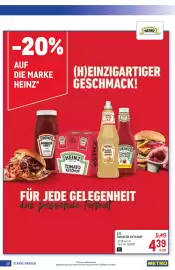 Metro Flugblatt Seite 20: Tomaten Ketchup €4,39