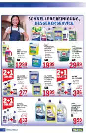Metro Flugblatt Seite 28: Fairy Professional Spülmittel €12,99, Mr. Proper Professional Allzweck-Reiniger €19,99