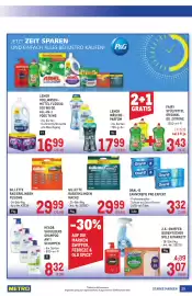 Metro Flugblatt Seite 29: Head & Shoulders Shampoo Anti Schuppen €8,32, Gillette Rasierklingen Mach3 €29,99