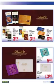 Metro Flugblatt Seite 3: Lindt Pralinen Mini €5,49, Lindt Hauchdünne Tafelchen €6,99