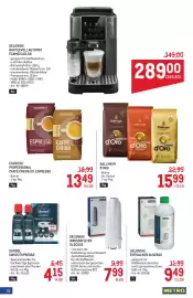 Metro Flugblatt Seite 10: EDUSCHO PROFESSIONAL CAFFÈ CREMA OD. ESPRESSO €13,49, DELONGHI ENTKALKER DLSC500 €9,49