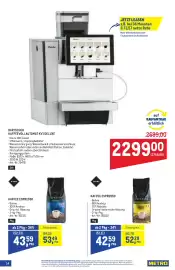 Metro Flugblatt Seite 14: Kaffee Espresso €43,59, Bartscher Kaffeevollautomat KV1 Deluxe €2.299,00