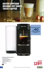 Metro Flugblatt Seite 2: NESPRESSO VERTUO UP ENV200.GY €129,00