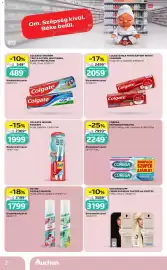 Auchan akciós újság Oldal 2: COLGATE MAX WHITE EXPERT WHITE FOGKRÉM €2.499,00, BATISE SZÁRAZ SAMPON €2.199,00