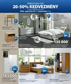 JYSK akciós újság Oldal 4: Markskel gardróbszekrény €165.000,00, Vemmelev ágykeret €135.000,00