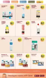 Folleto Clarel Página 17: Agua mineral €0,25, AS arena absorbente €1,39